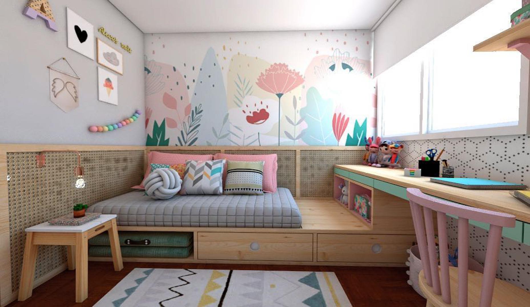 motif wallpaper untuk kamar tidur anak